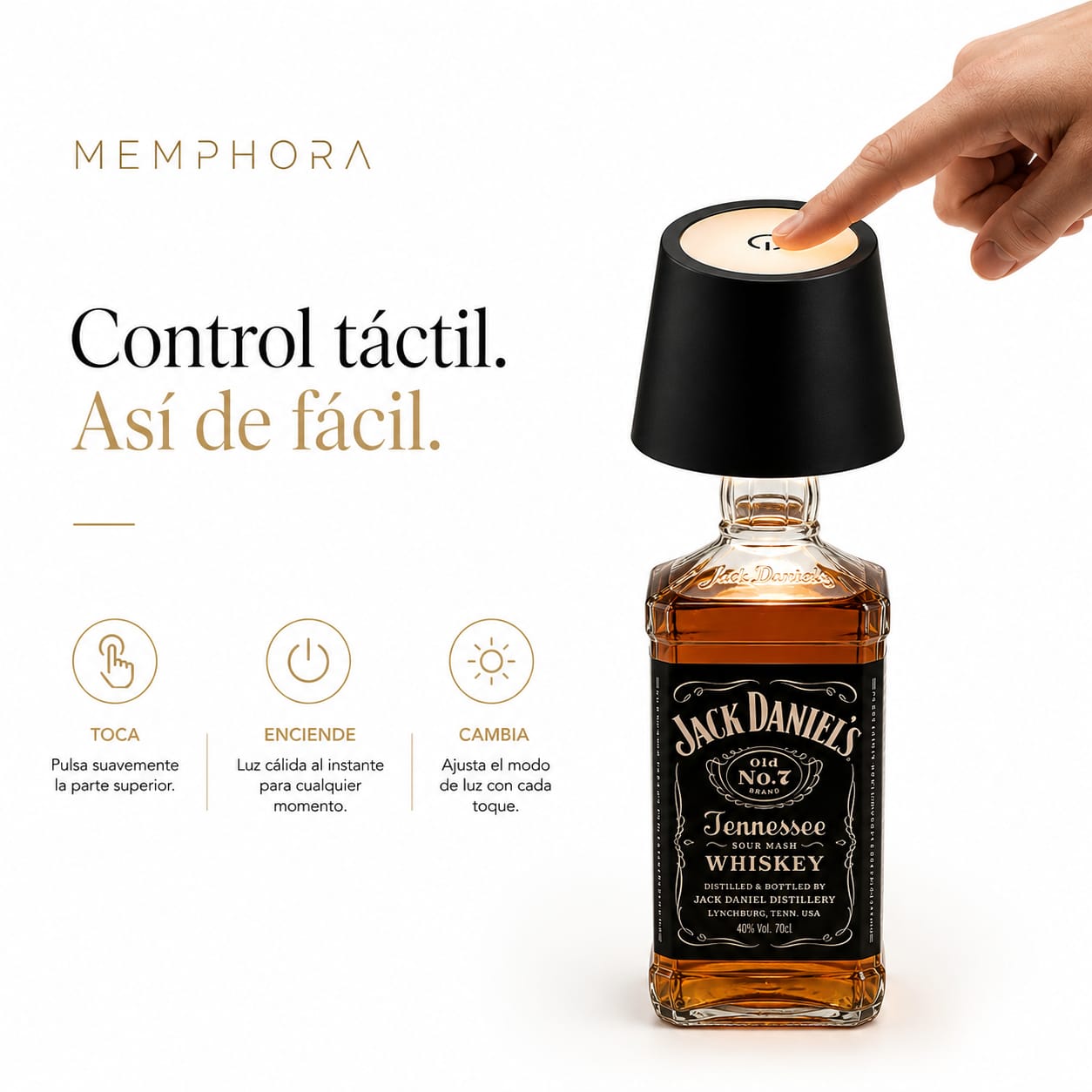 Noir™ Lámpara LED para botellas