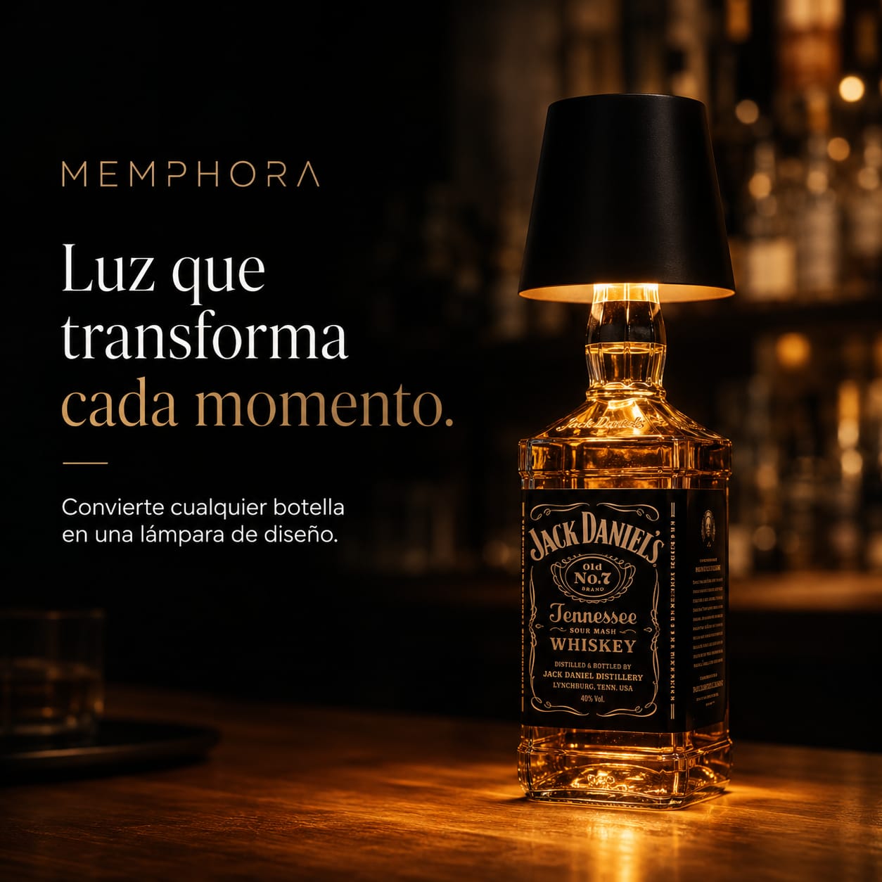 Noir™ Lámpara LED para botellas
